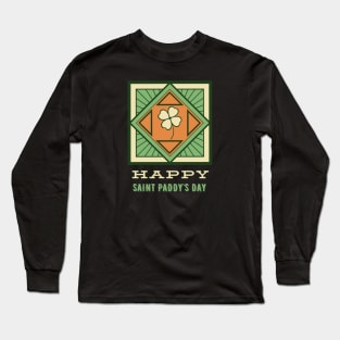 St Patrick’s Day Retro Long Sleeve T-Shirt